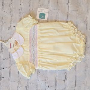 Rosalina Baby Smocked Bubble - Yellow, 9M